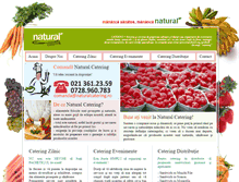 Tablet Screenshot of naturalcatering.ro